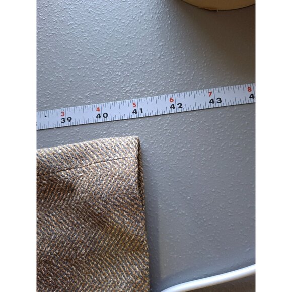 Diane Von Furstenberg Silk Pants L Brown Elastic Waist Wide Leg Corpcore Office - Picture 6 of 7